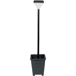 Solar Crystal Effect Post Light - Black
