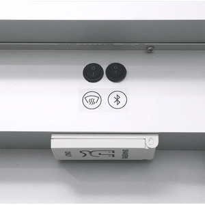 Bathroom LED Mirror Cabinet with Demister - White by Livingandhome