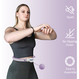 SPORTNOW Smart Weighted Hula Hoop with 16 Detachable Knots by SPORTNOW