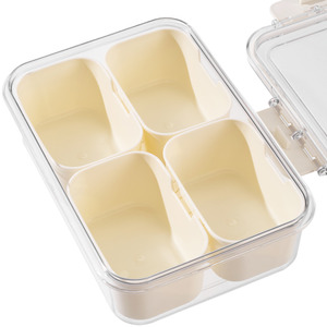 Livingandhome Multi-Compartment Fridge Storage Container by Livingandhome