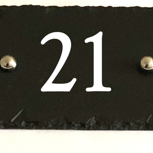 Rustic Slate Number 21 by The house nameplate company