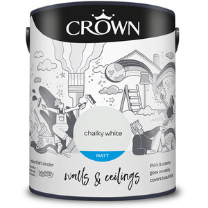 Crown Matt Emulsion - Chalky White / 5l by Crown Paints