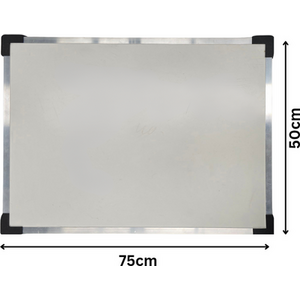Large Whiteboard - White / Dry-wipe board, pen, eraser and mounts by ReallyRecycle