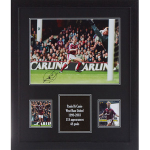 Paolo Di Canio Signed and Framed West Ham United Photograph - Claret by Allstarsignings