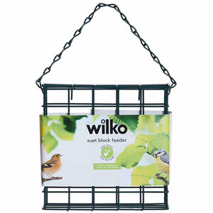 Wild Bird Hanging Suet Block Feeder