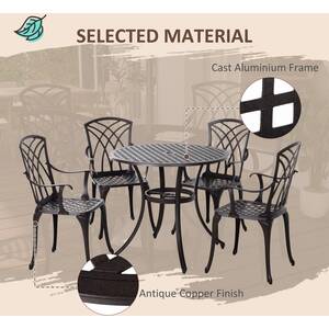 Outsunny 5 Piece Bistro Dining Set by Outsunny