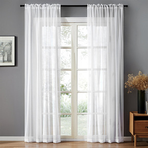 Sheer Voile Curtain - White by lifeideas