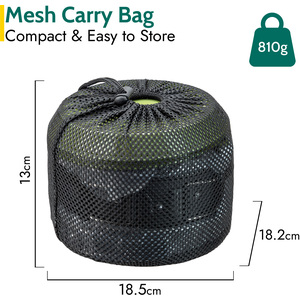 Camping Cookware 16Pc Set 2 Person with Kettle - Black by Trail