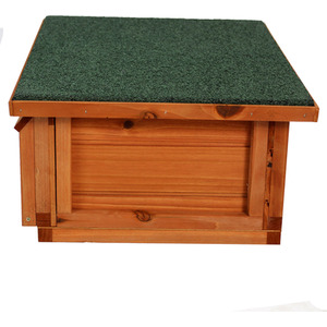 Hedgehog House Hibernation Shelter Wood - Brown by Actiaspet