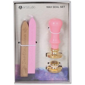 Rose and Heart Wax Seal Stamp Kit by Art Studio