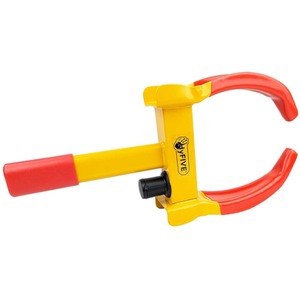Wheel Clamp Car Van Trailer Heavy Duty Anti Theft Security Device Keys Lock - Yellow by HyFive