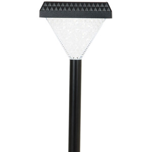 Solar Crystal Effect Post Light - Black