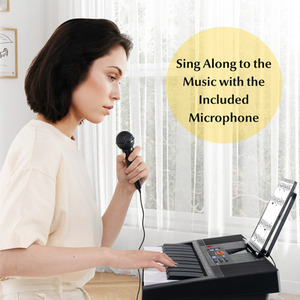 61-Key Electronic Keyboard Piano - Black by Costway