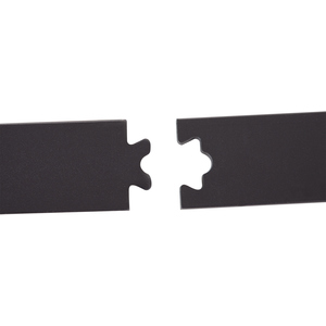 HOMCOM Sliding Barn Door Hardware Carbon Steel Kit - Deep Coffee by HOMCOM