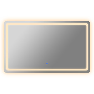 Bathroom Mirror With 3 Colour LED Light - White by Emitto