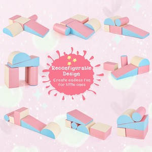 5PCS Kids Climb and Crawl Activity Playset - Pink & Blue by Costway