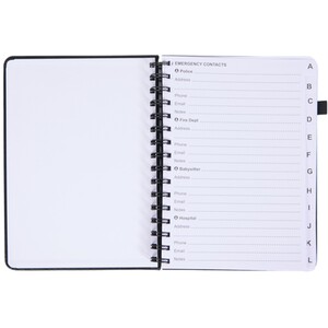 Address and Password Book - Black by i-doodle essentials