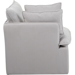 Snuggle Armchair with Stool - Grey