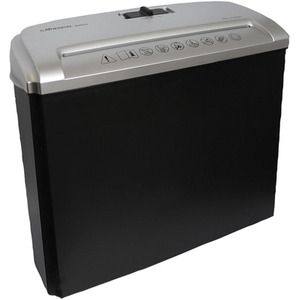 8 Litre 5 Sheet Strip Cut Shredder - Black by Cathedral