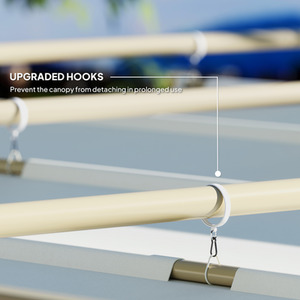 Outsunny 3 x 3(m) Outdoor Pergola with Retractable Roof, UPF30, Grey - Khaki by Outsunny