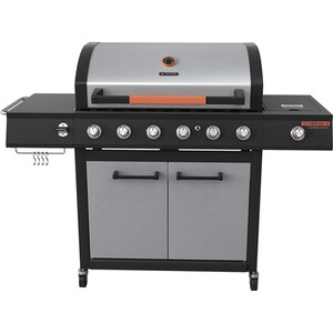 Texas Stardom 6 Burner BBQ - Grey and Black