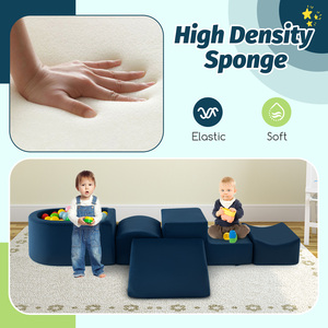 5-Piece Kids Soft Climbing Blocks - Blue by Costway