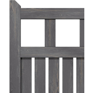 Spruce Wood Garden Fence Gate with Raised Sides by Livingandhome