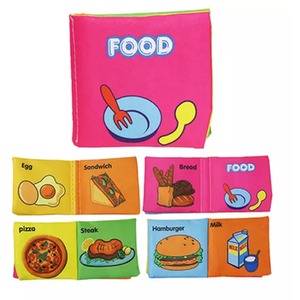 Soft Infant Early Learning Baby Cloth Book - Pink by Doodle