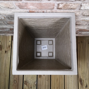 Tall Slate Effect Garden Planter - Stone by Samuel Alexander