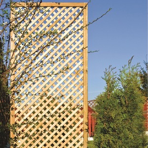European Softwood Privacy Wall and Trellis in Diamond Design by Primrose