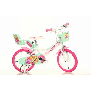 Dino Paw Patrol 14in Bike - WhitePink - White by Dino