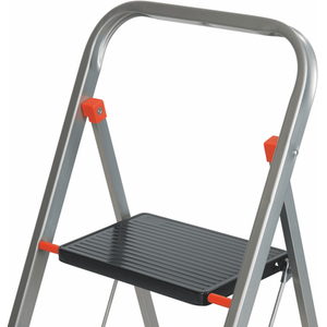 Slimline Steel Step Stool - Silver / 89cm by TB Davies