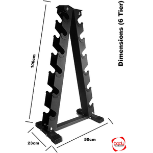 Dumbbell Weight Rack - Black by Body Revolution
