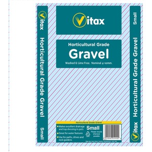 Vitax Horticultural Pea Gravel Lime Free Potting Stones Rockery Gravel Small 4kg - Brown by Vitax