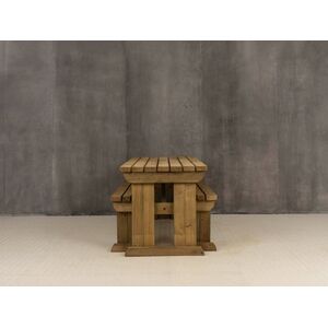 Wooden Picnic Table and Bench Set by Arbor Garden Solutions