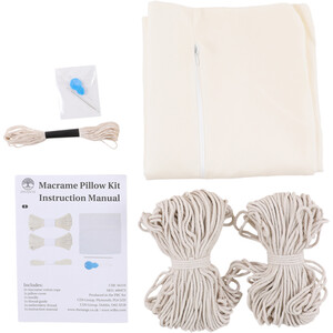 Macrame Cushion Kit - White