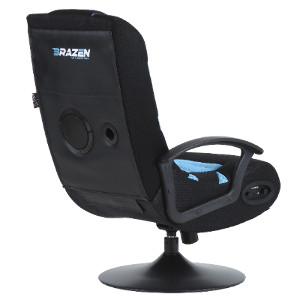 BraZen Pride 2.1 Bluetooth Surround Sound Gaming Chair - Blue by BraZen