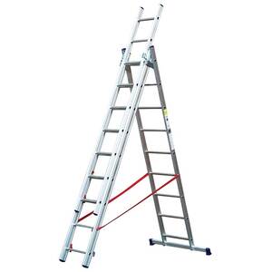 Light Duty Combination Ladder - Silver / 258cm by TB Davies