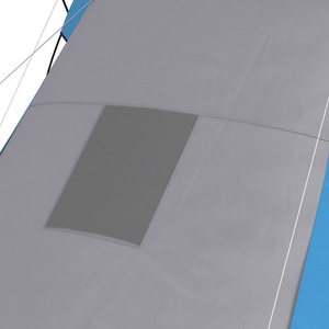 Outsunny 4-6 Man Tunnel Tent with 2 Bedroom and Living Area, Grey and Blue by Outsunny