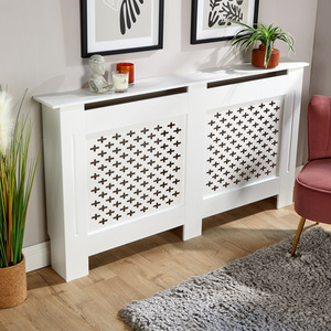 Home Source Crofton Large Radiator Cover Unit - White by Home Source