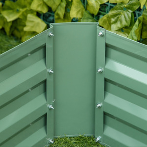 Outsunny Set of 2 Raised Garden Bed Elevated Planters Box - Green by Outsunny