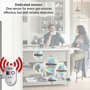Mydome Shield Natural Gas Detector Alarm with Digital Display - White by mydome