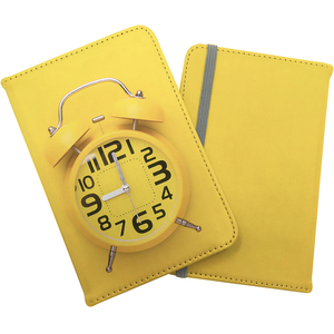 Yellow Alarm Clock Passport Cover - Yellow by Warren Reed - Designer