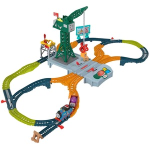 Thomas And Friends Talking Cranky Delivery Train Set - Multicolour by Fisher Price