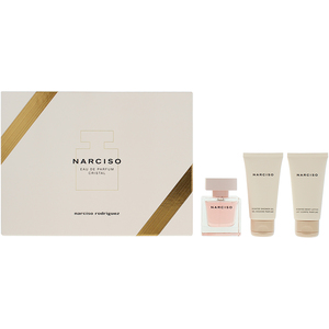 Narciso Rodriguez Cristal 3 Piece Eau De Parfum 50ml Gift Set For Her - Gold by Narciso Rodriguez