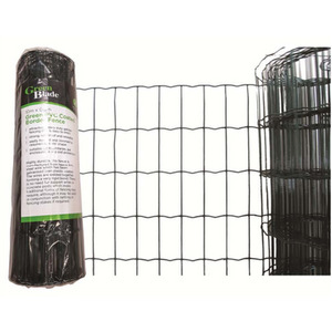 Green PVC Coated Border Straight Edge Fence 10M X 0.6M - Green