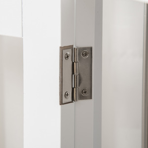 PawHut Dog Crate Pet Cage Kennel Furniture Style - White / 91.8cm by PawHut