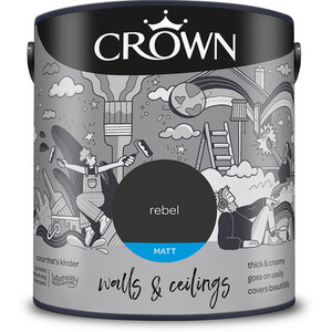 Crown Matt Emulsion - Rebel / 2.5l by Crown Paints