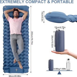 Inflatable Ultralight Camping Mat with Pillow