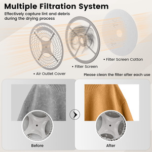 Compact Laundry Dryer - White by Costway